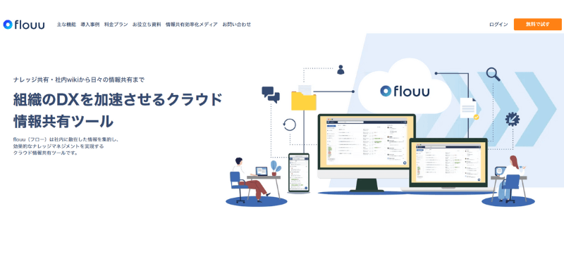 flouuのwebサイト